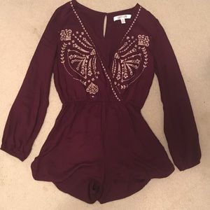 NWOT Plum Romper